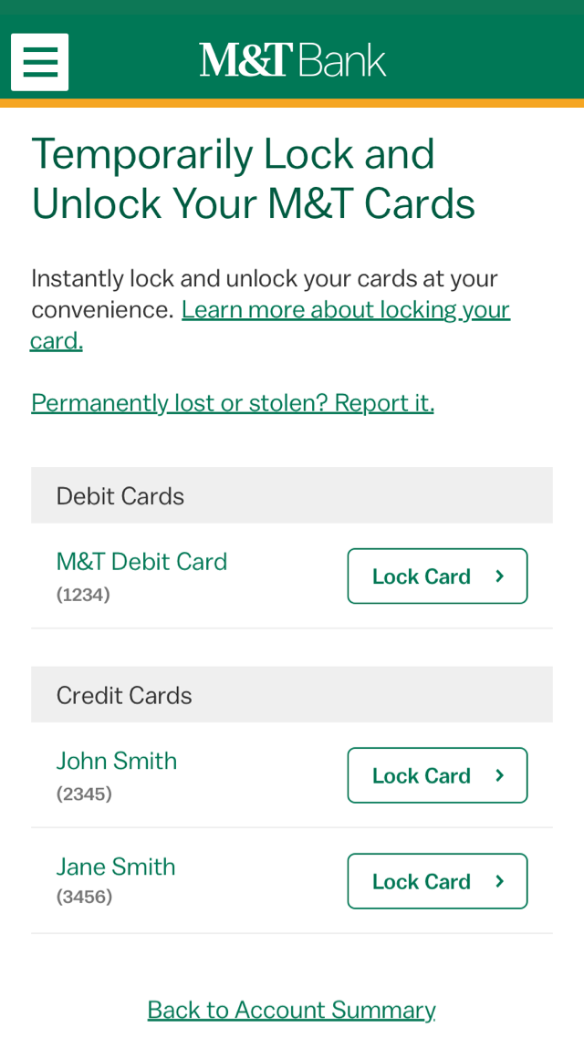 What happens if I lock card temporarily? Leia aqui Can you temporarily